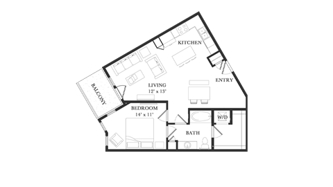 Veranda Highpointe Apartments Ellingwood 2D Floor Plan